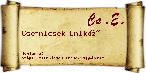 Csernicsek Enikő névjegykártya